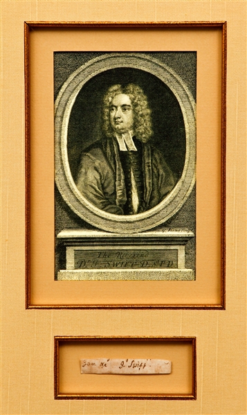 Very Rare Jonathan Swift Autograph (Gulliver's Travels)