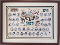 1972 Miami Dolphins Team Signed Print - Undefeated World Championship Season!