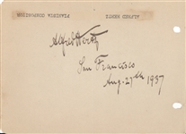 Harold Bauer, and Alfred Hertz 