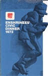 1972 Hall of Fame Enshrinees Civic Dinner Lot