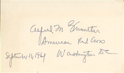 Military Lot : Daniel Inouye, David M Shoup, Alfred Gruenther, Harold Johnson 