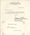 Military Lot : Daniel Inouye, David M Shoup, Alfred Gruenther, Harold Johnson 