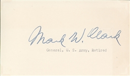 Lawton Collins, Lucius Clay, Mark Clark, Omar Bradley 