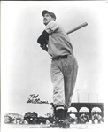 Ted Williams Signed HOF Plaque PostCard