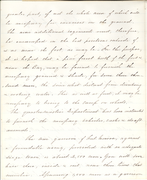 Historically Important Winfield Scott letter
