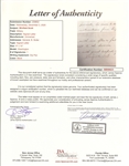 Historically Important Winfield Scott letter