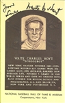 NY Yankees Hall Of fame Greats- Bill Dickey, Earle Combs, Lefty Gomez, Waite Hoyt