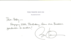 Barrack Obama Signed Birthday Note During Presidency