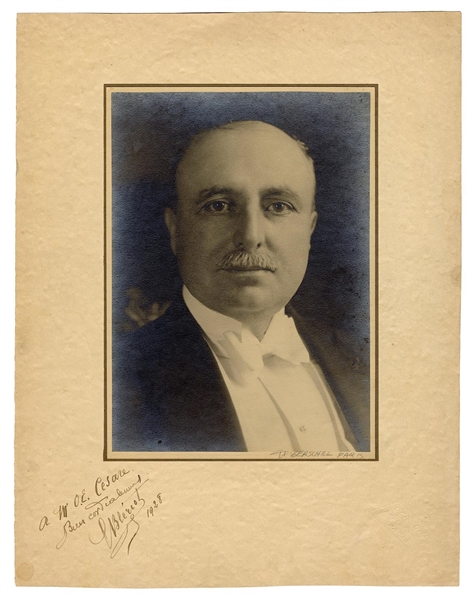 Louis BLERIOT Oversized signed photo