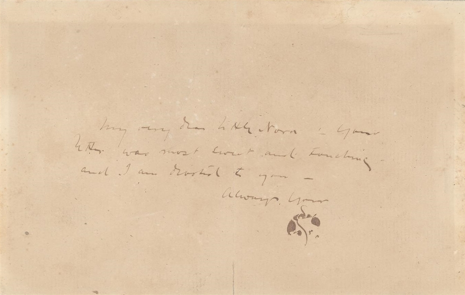  James Abbott McNeill Whistler- Signed ALS with Butterfly Signature