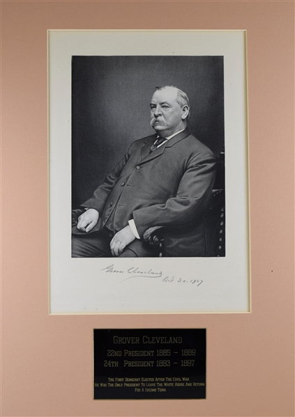 Grover Cleveland Signed Photo