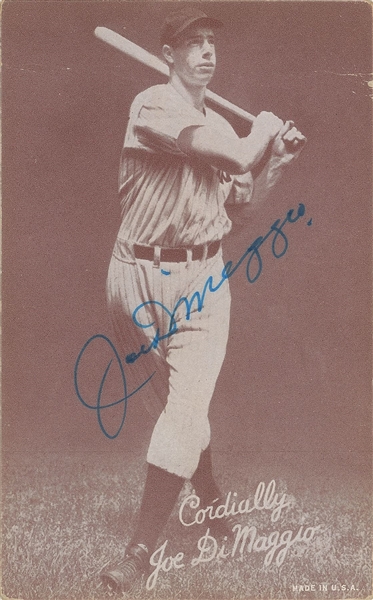 Signed Joe DiMaggio Photo