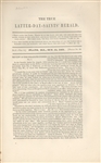 Mormon( The True Latter Day Saints Herald) 1863, 1866, 1871