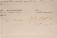 John Tyler Signed Marshall for Maine Appointment