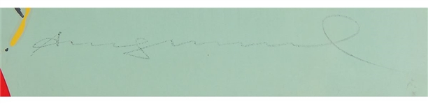 Andy Warhol Signed Marilyn Print