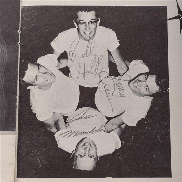Buddy Holly signed AMERICA'S GREATEST TEEN-AGE RECORDING STARS PROGRAM.