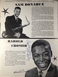 Buddy Holly signed AMERICA'S GREATEST TEEN-AGE RECORDING STARS PROGRAM.