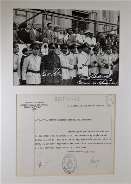 Juan Peron Signed document