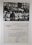 Juan Peron Signed document
