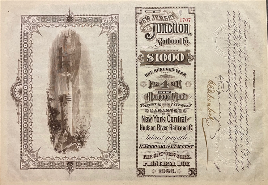 J. Pierpont Morgan 100 Year Railroad Bond
