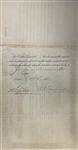 William Rockefeller Jr / Henry Flagler Signed Stock 
