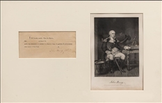 John Barry printed prize-money certificate signed as Captain