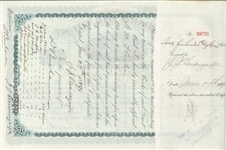 Standard Oil Trust Signed by Rockefeller and Flagler