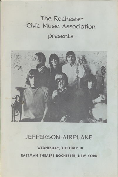 The Doors and Jefferson Airplane Concert Programs