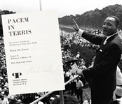 Very Rare Signed "Pacem In Terris" (Peace on Earth) by Martin Luther King -Program Pope John XXIII - 1963