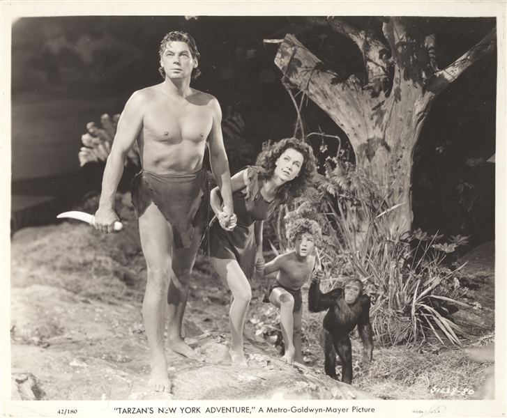 Johnny Weissmuller with Original Photo Tarzans New York Adventure
