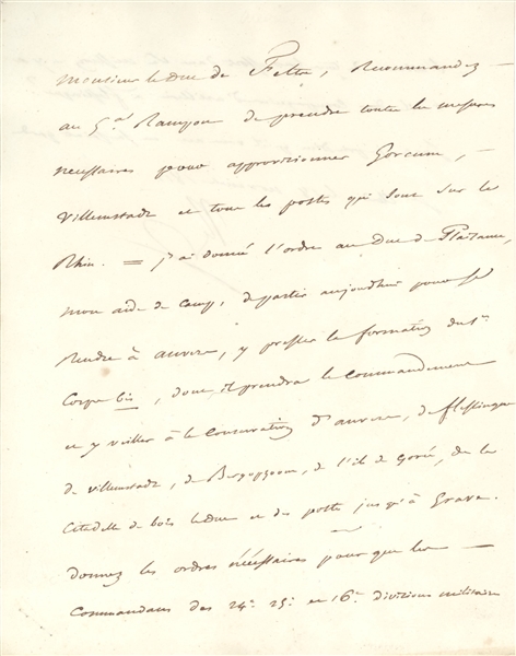 Napoleon Bonaparte Letter Signed