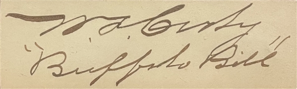 Buffalo Bill Signed Card