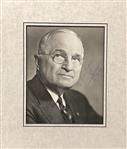 Harry Truman Signed Photo