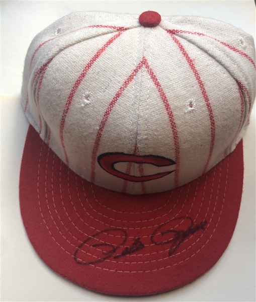 Pete Rose Autographed Cincinnati Reds New Era Hat Signed