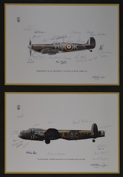 Keith Broomfield Double Matted Signed Aviation Prints