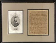 William Henry Harrison, signed autograph letter