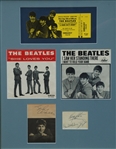 All 4 Beatles Autographs & Ticket