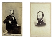 Generals William T. Sherman and General John Blair Smith Todd  CDVs