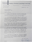 Martin Luther King Jr , Important Secretarially signed Letter Discussing Vietnam War