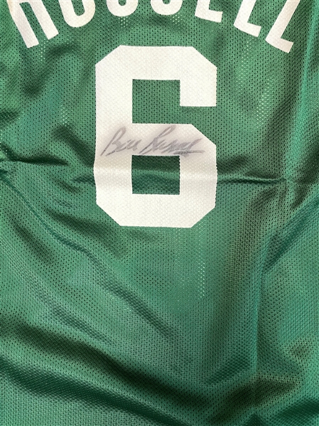 Bill Russell Signed Celtic Jersey 