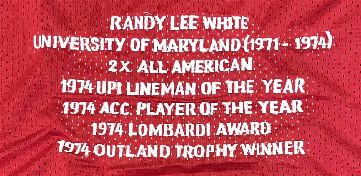 Randy White Signed Maryland Jersey