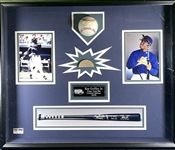 Ken Griffey Jr. Signed Ball and piece of game used Bat