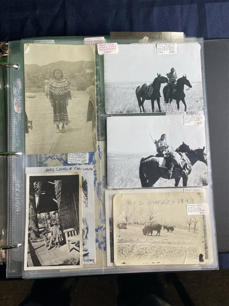 Iron Eyes Cody Binder from his Estate full of photos and letters