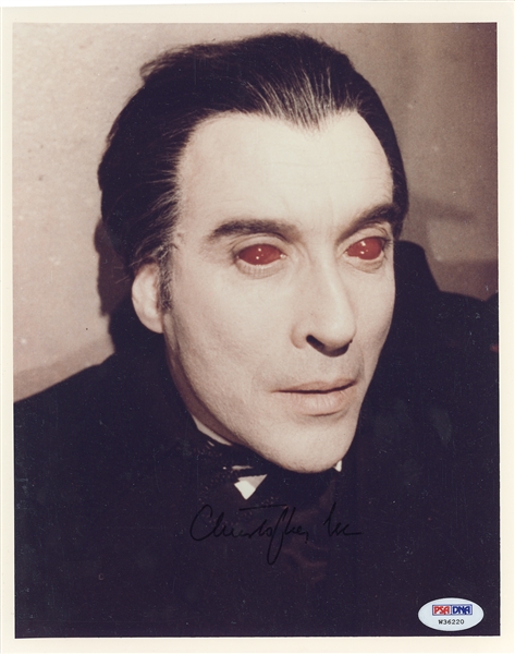 Christopher Lee Signed Photo