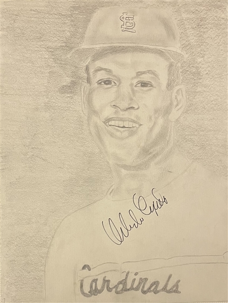 Collection of 26 Signed Original Baseball Drawings (Many HOFers)