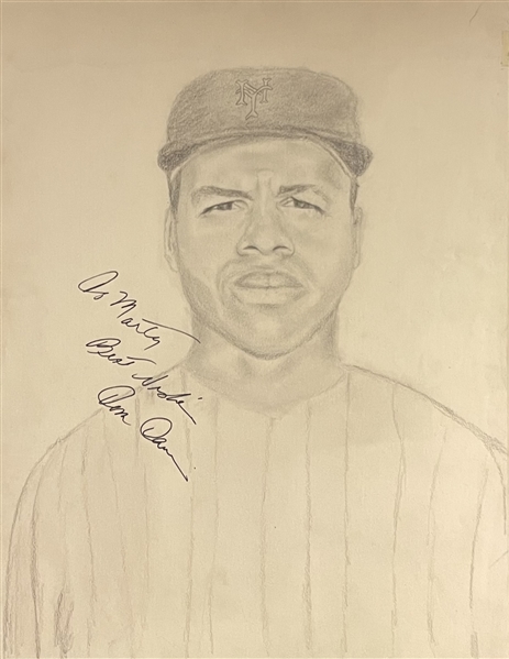 Collection of 26 Signed Original Baseball Drawings (Many HOFers)