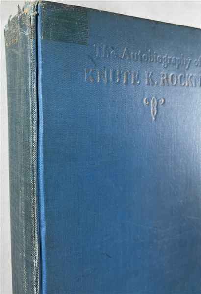 1931 Signed Limited Notre Dame Edition The Autobiography of Knute K. Rockne