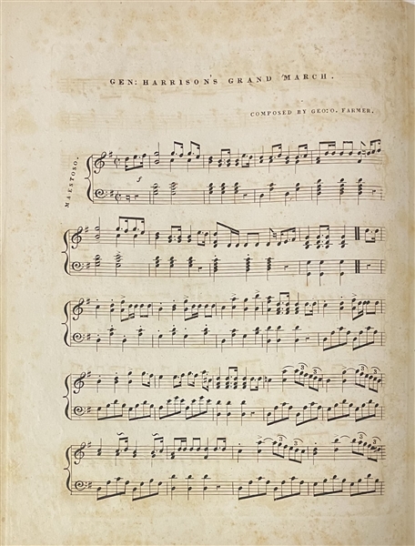 William Henry Harrison: Campaign Sheet Music by George O. Farmer