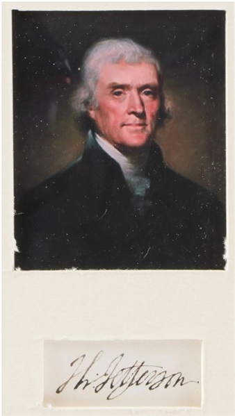 Fine Thomas Jefferson signature