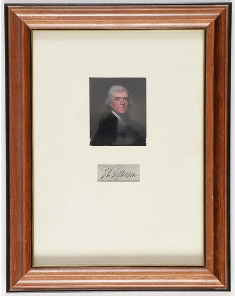 Fine Thomas Jefferson signature